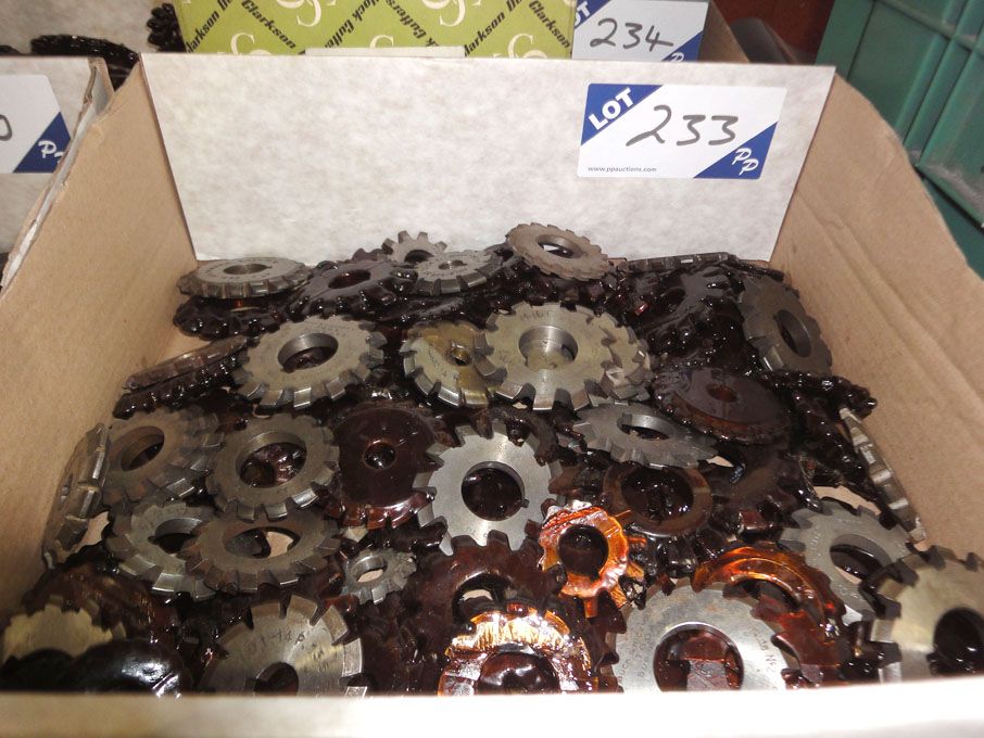 Qty various HSS involute gear cutters - Lot Locate...