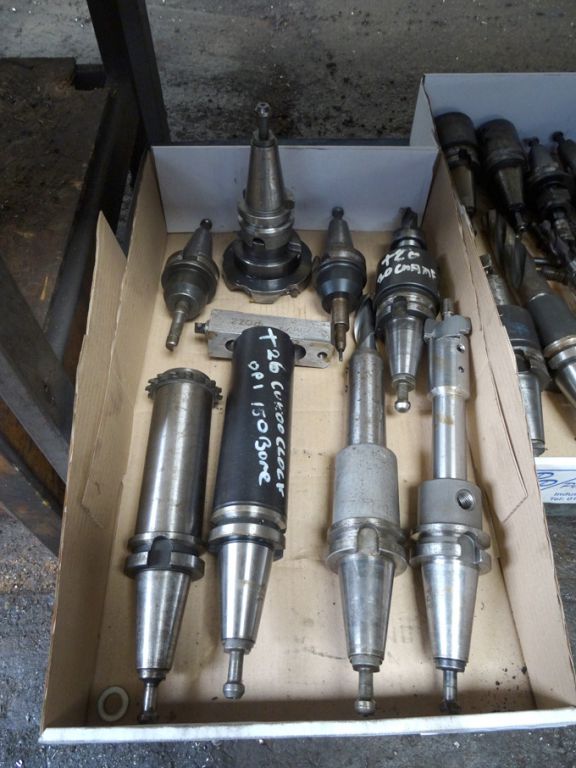 8x BT 40 tool holders  - lot located at: Poleswort...