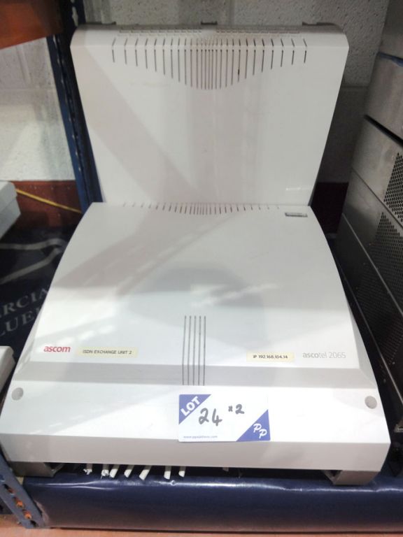 2x Ascom Ascotel 2065 ISDN exchange units - Lot Lo...