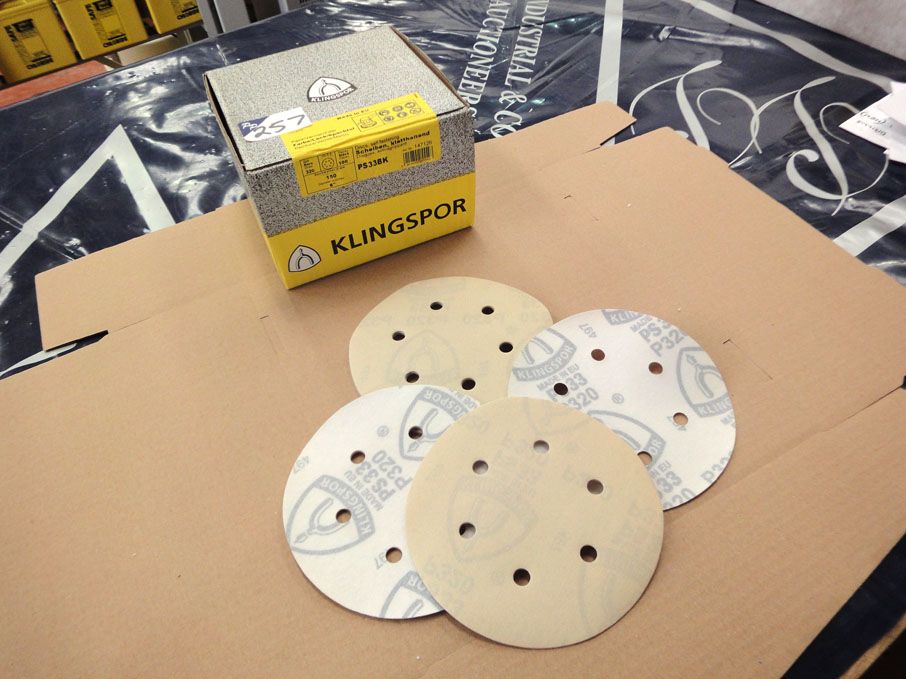 9 boxes (100 per box) Klingspor 320 Grit sanding d...