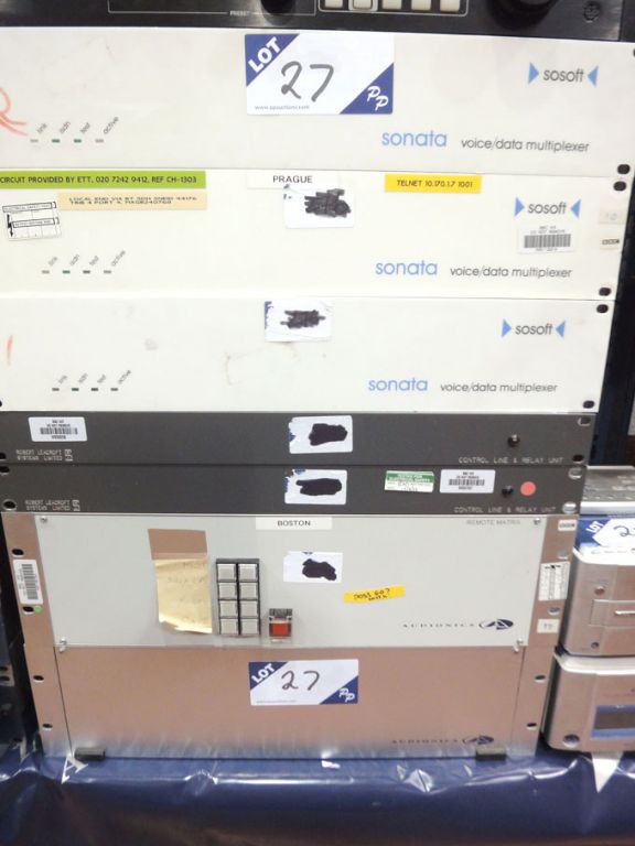 3x Sonata Sosoft voice / data multiplexer, 2x Rob...