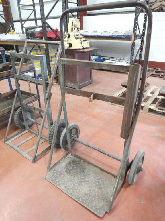 2x double welding bottle trolleys - Lot Located at...