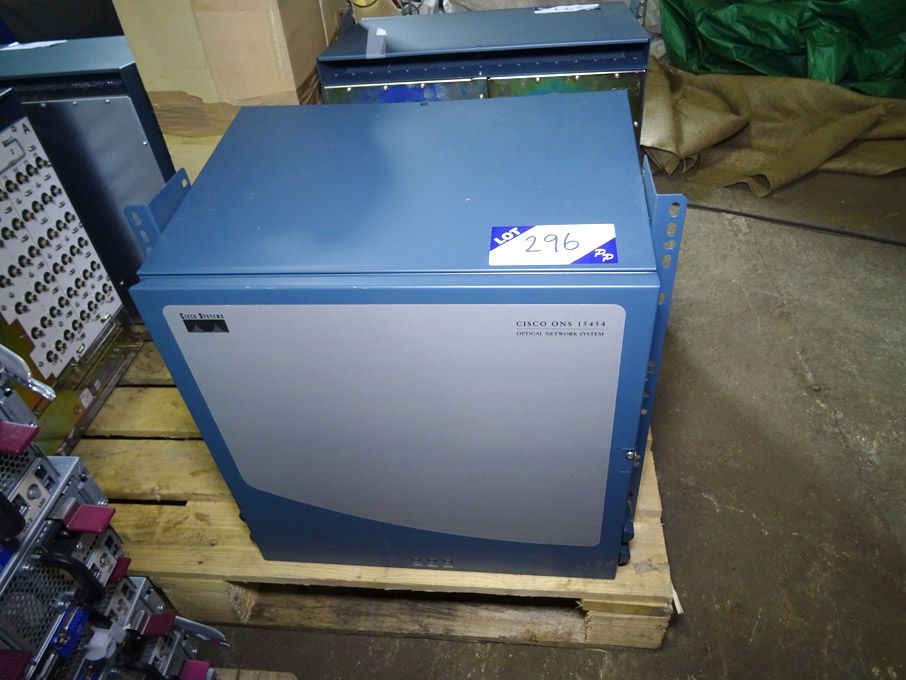 Cisco Systems ONS 15454 optical network rack with...