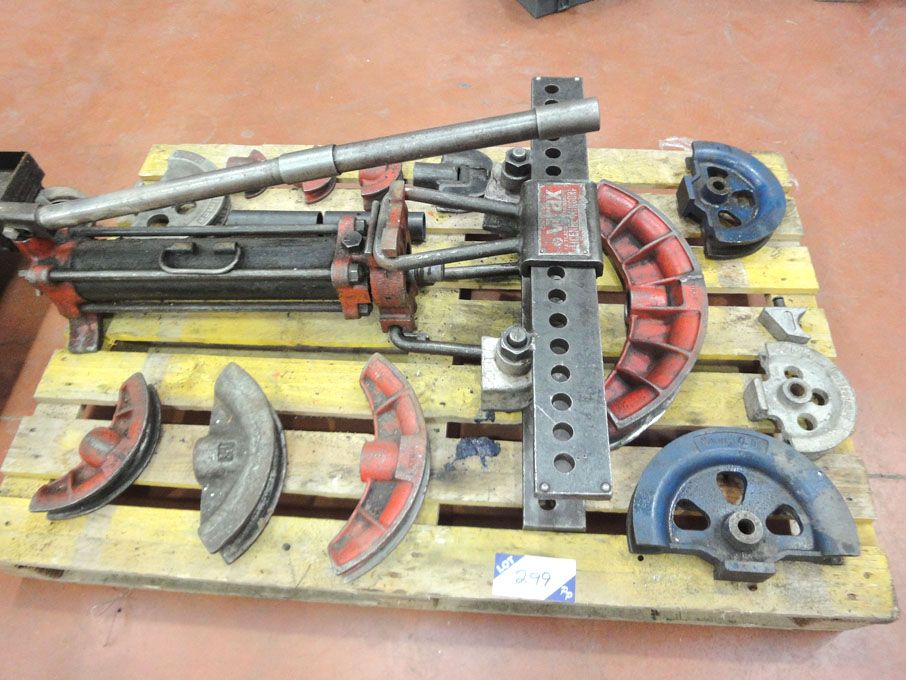 Virax hydraulic tube bender with Qty various size...