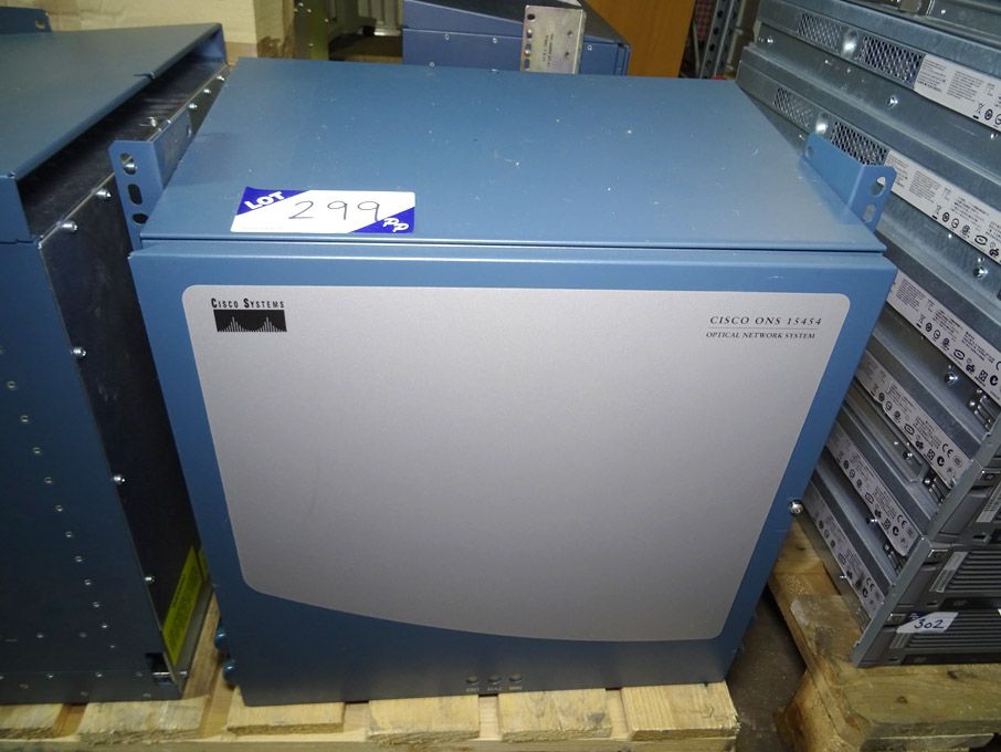 Cisco Systems ONS 15454 optical network rack with...