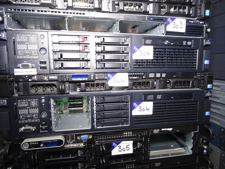 2x HP Proliant DL380 G7 servers, Dell R310 PowerEd...