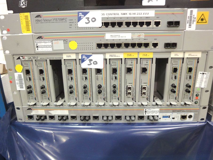 2x Allied Telesyn FS709FC fast Ethernet switches &...