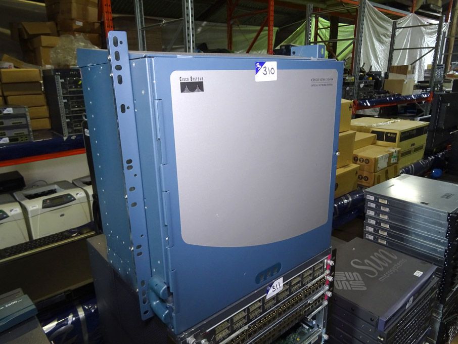 Cisco Systems ONS 15454 optical network rack with...