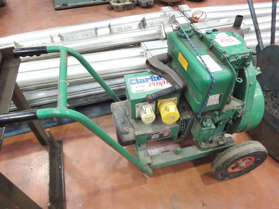 Clarke Power LT15H portable generator, 5kva, 240/1...