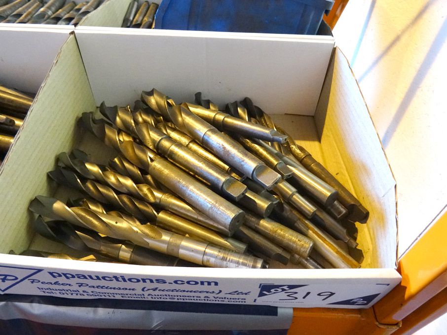 Qty HSS taper / straight shank twist drills to 1"...