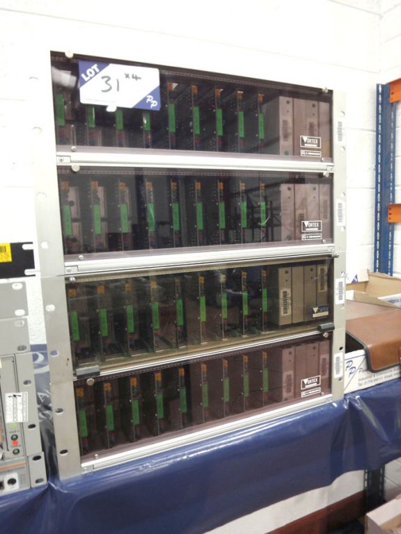 4x Vortex rack chassis with 8x CH2012 audio distri...