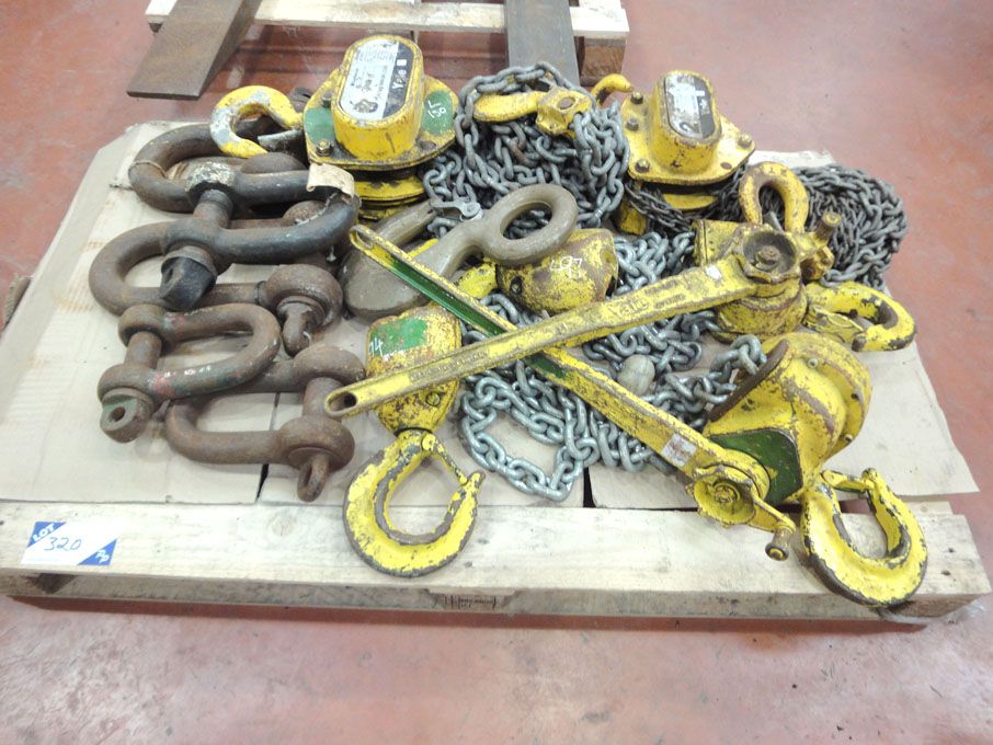 Qty various lifing equipmnet inc: Yale 2T chain ho...