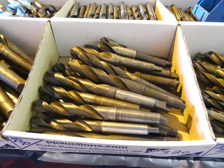 Qty HSS taper shank twist drills to 25.5mm approx...