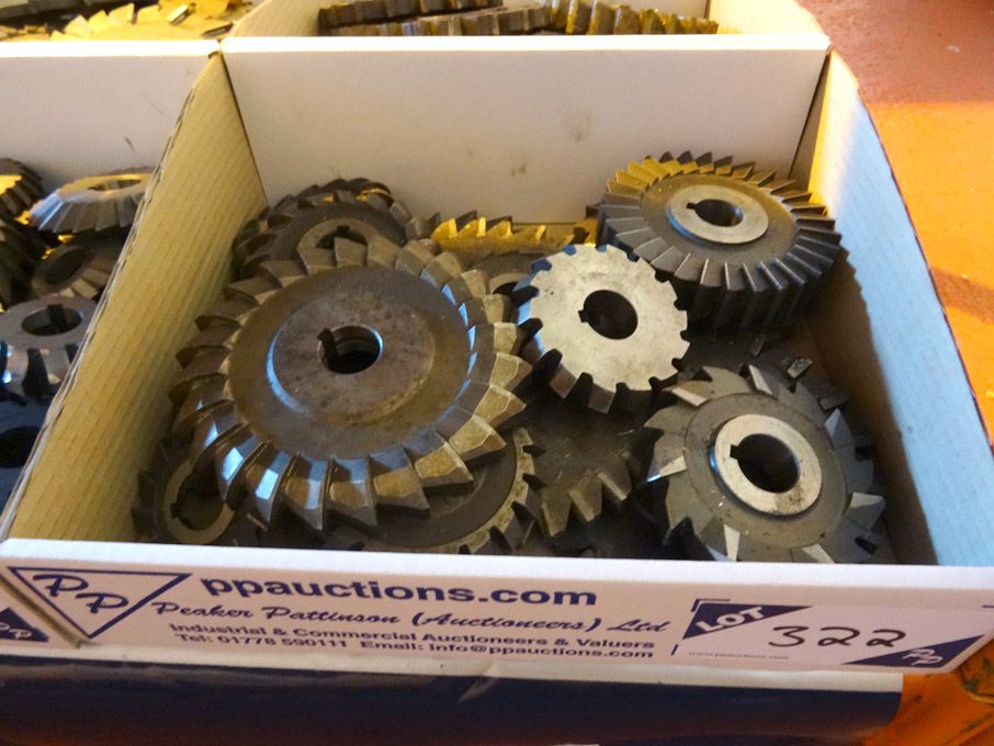 Qty HSS side & face milling cutters to 5" approx -...