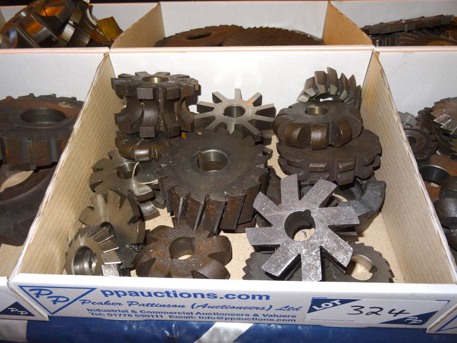 Qty HSS cutters to 4" approx - lot located at: Kin...