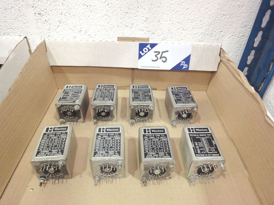 8x Westrex professional audio transformers, 4x inp...
