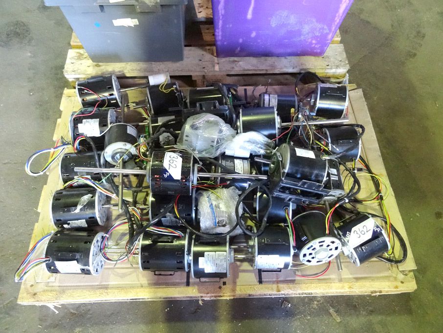 Qty various electrical Remco motors, 1350rpm on pa...