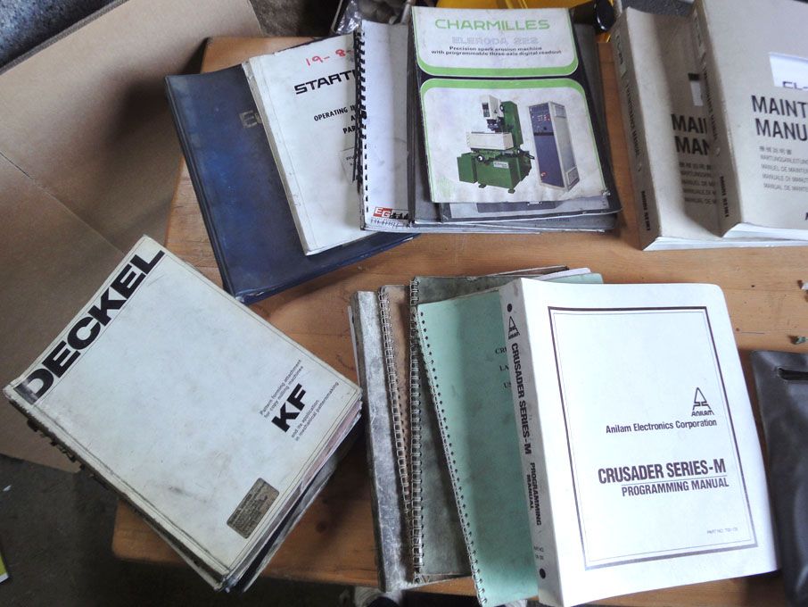 Qty machine manuals inc: Bridgeport, Brown & Sharp...