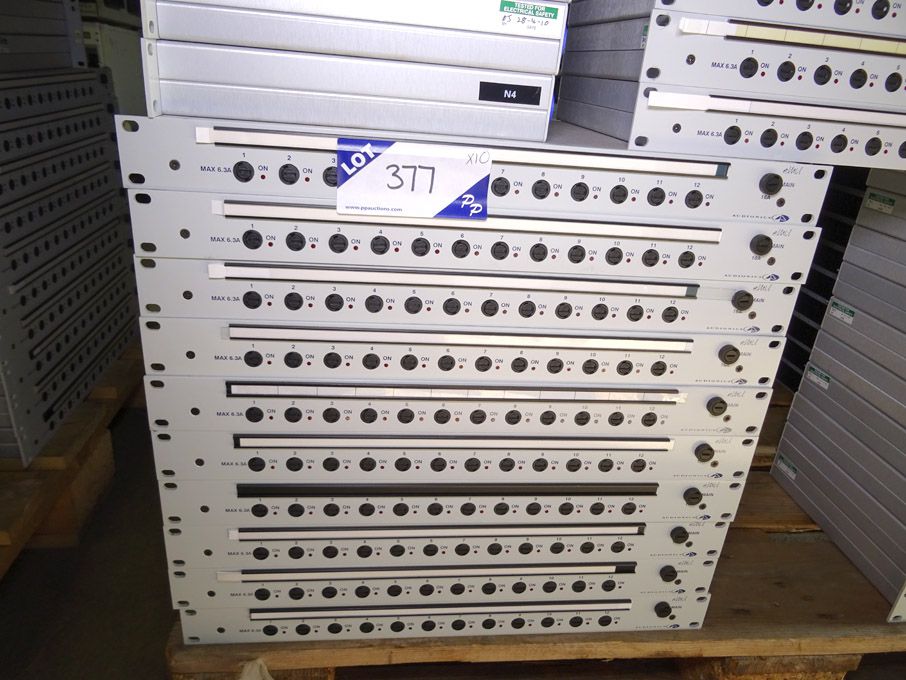 10x Emu Audio MCS 12 way MDU's, 6.3A