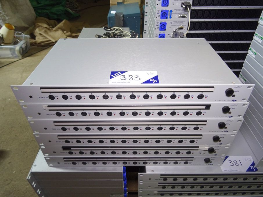 6x Emu Audio MCS 12 way MDU's, 6.3A
