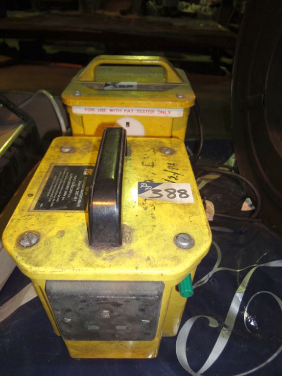 2x Isolating transformers, 240v - Lot Located at:...