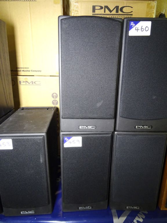 Pair of PMC DB15-A loudspeakers with flying mole D...