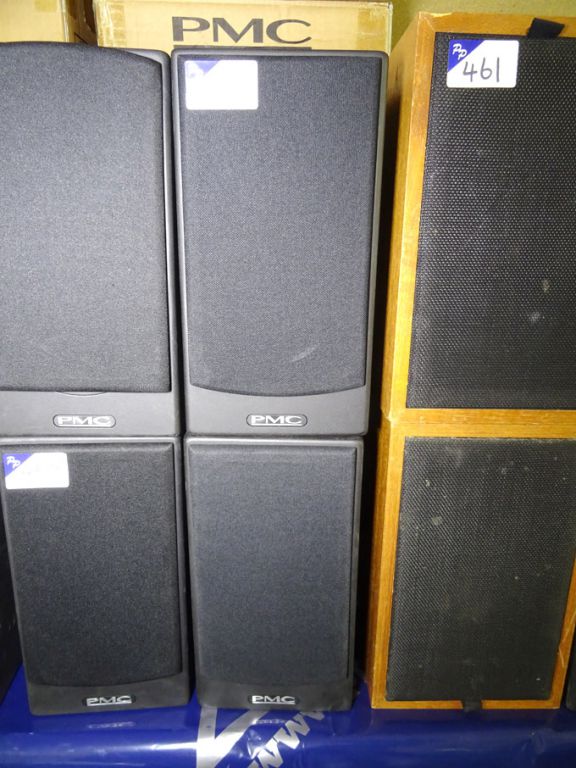 Pair of PMC DB15-A loudspeakers with flying mole D...