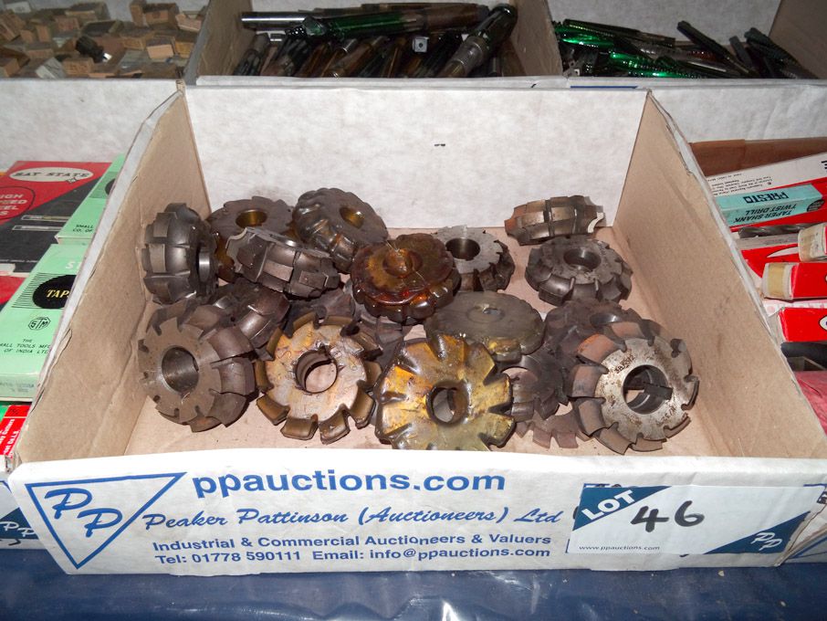 Qty various HSS corner rounding radius cutters (un...