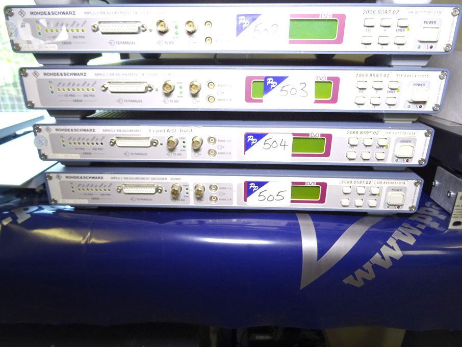 Rohde & Schwarz 2068.8597.2 MPEG2 measurement deco...