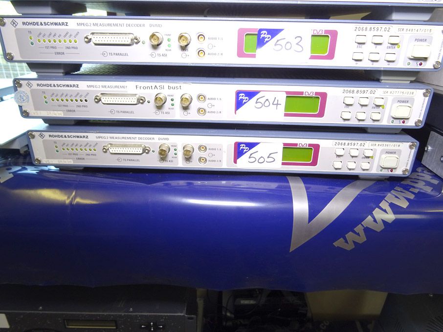 Rohde & Schwarz 2068.8597.2 MPEG2 measurement deco...