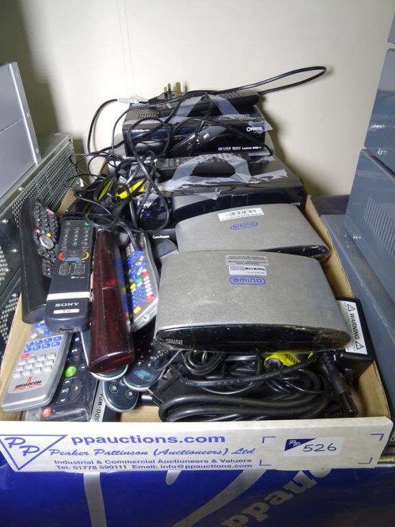 Qty various HD Freeview boxes inc: Goodmans, Sharp...