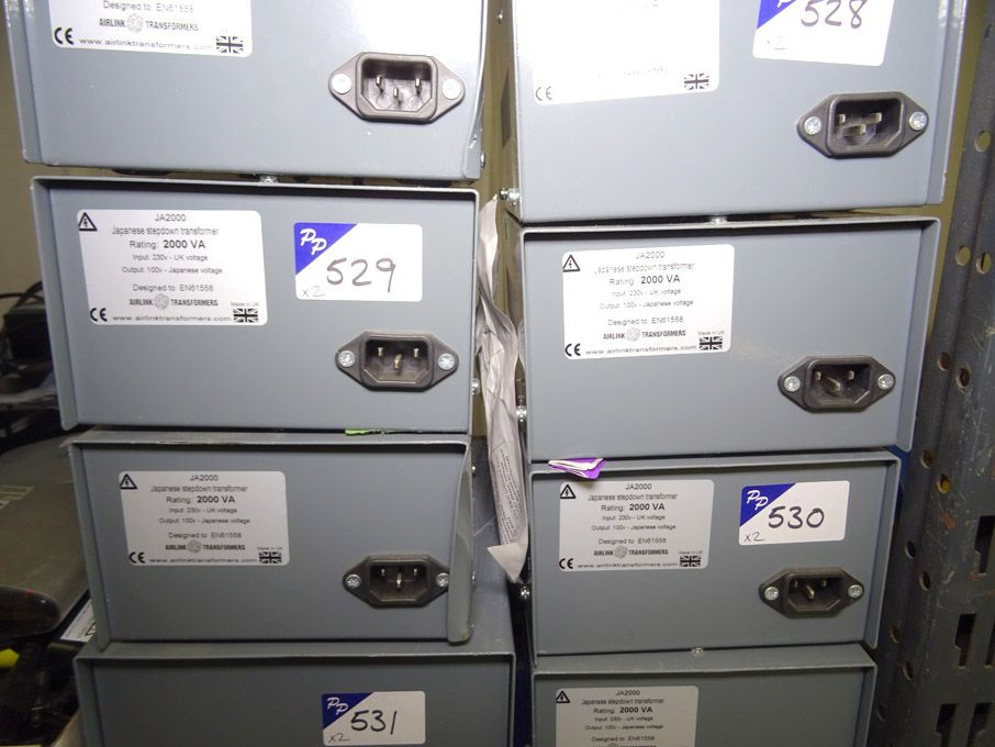2x JA2000 Japanese step down transformer