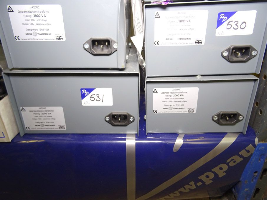 2x JA2000 Japanese step down transformer
