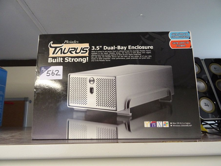 Taurus 3.5" dual bay enclosure (boxed)
