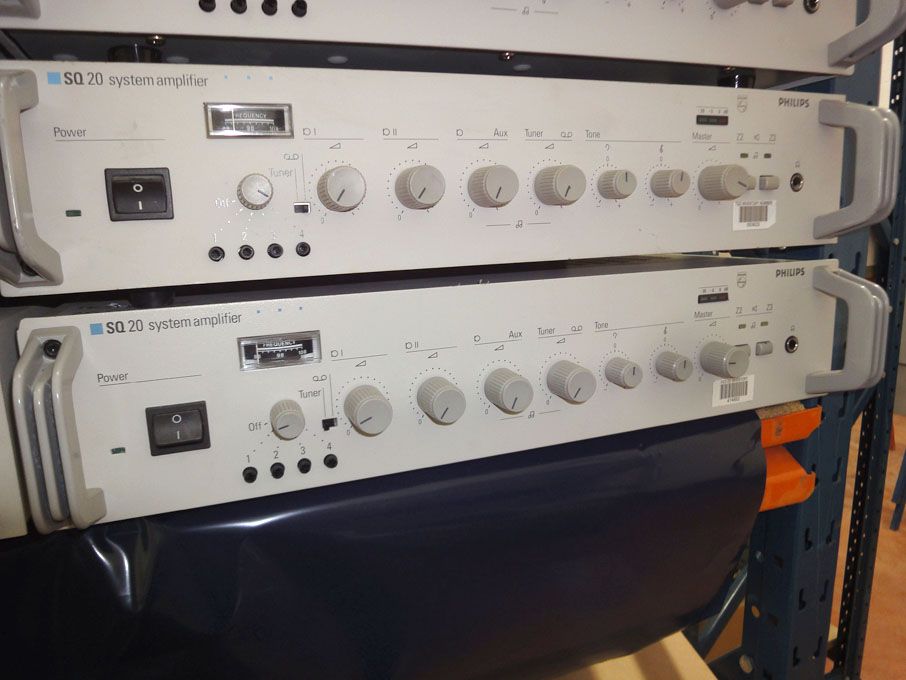 2x Philips SQ20 system amplifier - Lot Located at:...