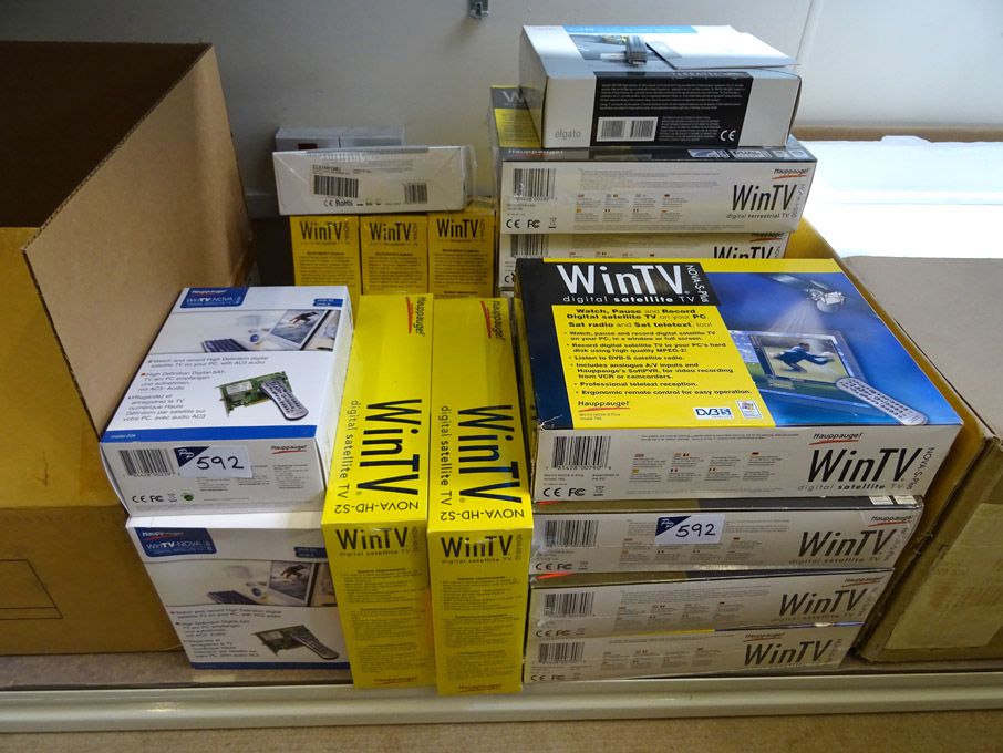 Qty various Win TV AD SDI cards (boxed / unused)