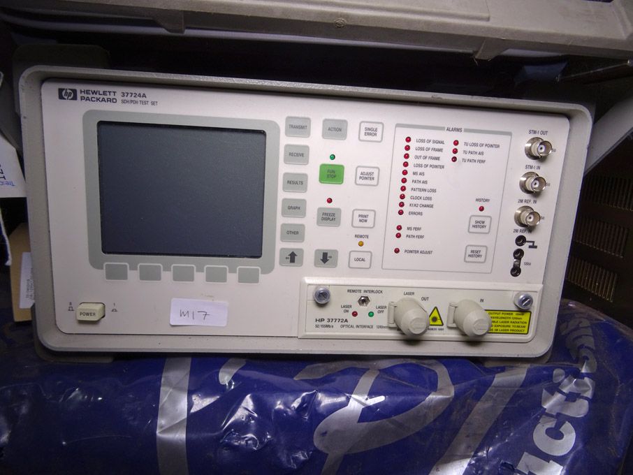 HP 37724A SDH / PDH test set with HP 37772A optica...