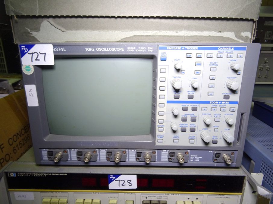 Lecroy 9374L oscilloscope, 1GHz, 4 channel