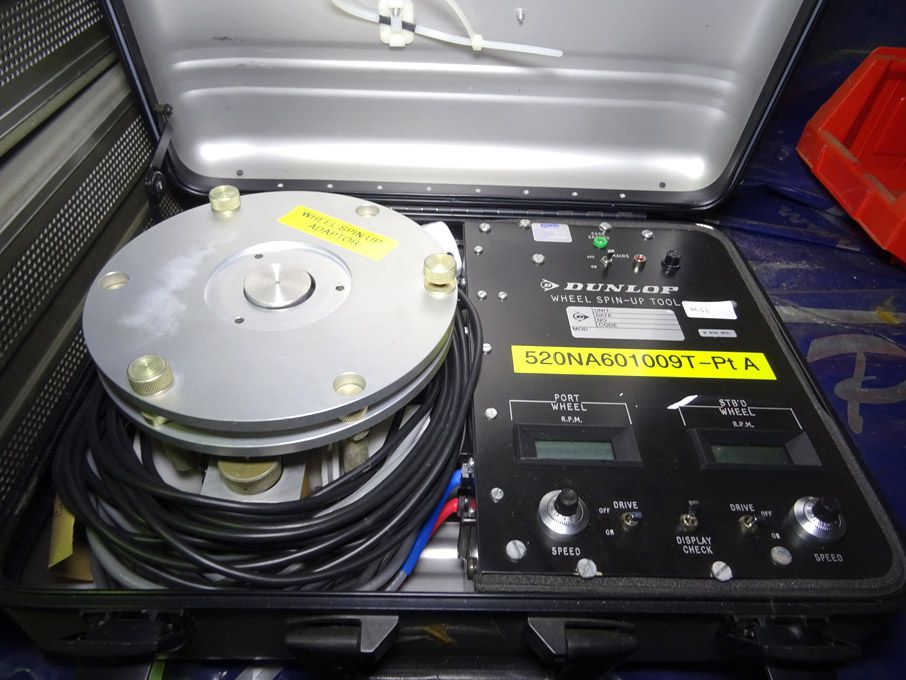 Dunlop AA1508 wheel spin up test set in carry case