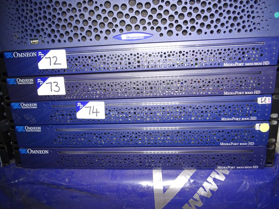 3x Omneon Video Networks inc: 2x 5000 HD media por...