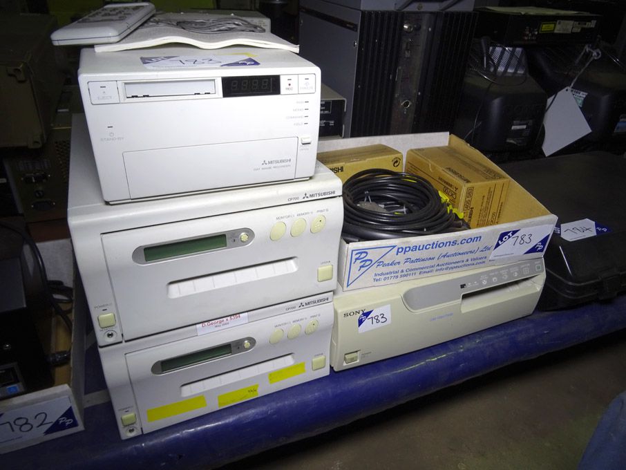 Mitsubishi DX2000-E DAT image recorder, 2x Mitsubi...