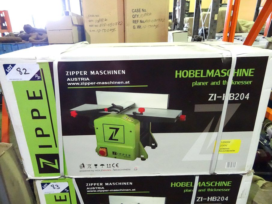 Zipper Z1-HB204 planer & thicknesser (boxed & unus...