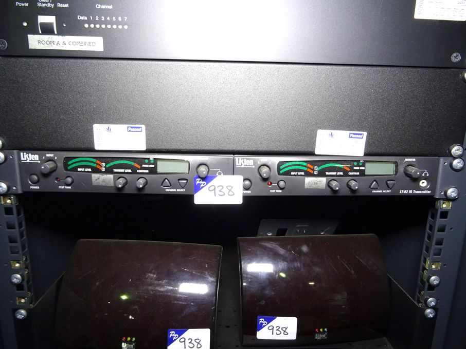 2x Listen LT-82 IR transmitters with 2x Listen LA-...