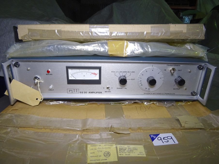 Gearing Watson SS30 amplifier