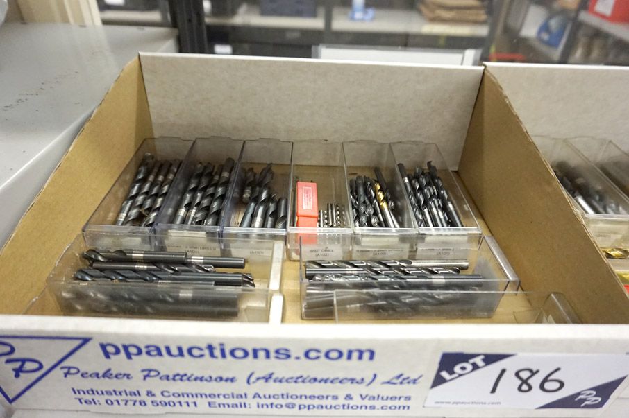 Qty HSS straight shank twist drills to 9.5mm (unus...