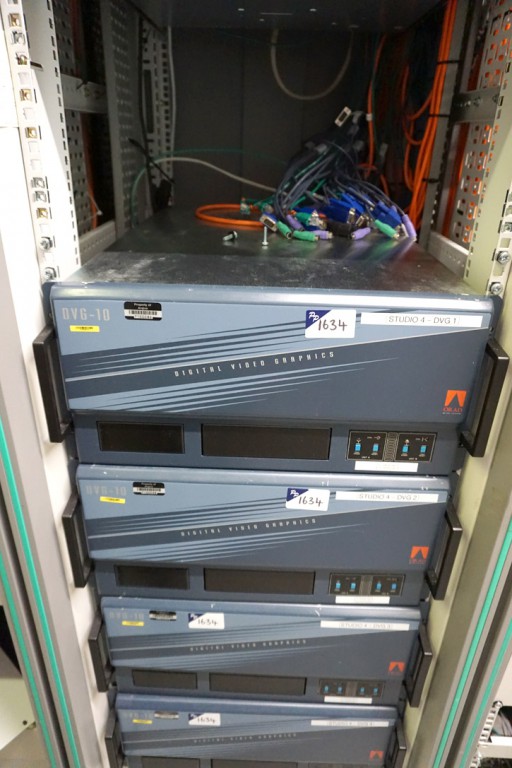 4x Orad DVG-10 digital video graphics workstation...