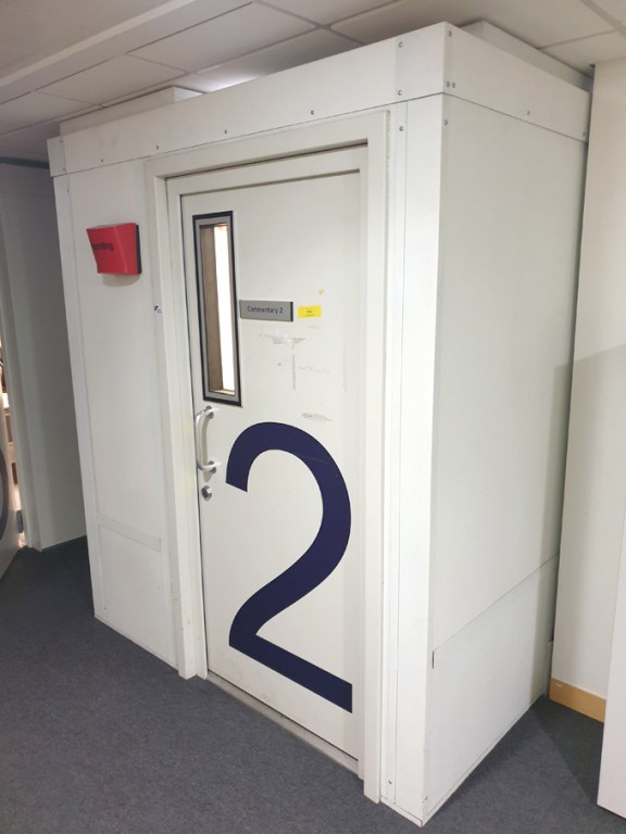IAC self-contained modular soundproof studio booth...