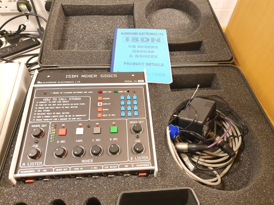 Glensound GSGC5 ISDN mixer in case