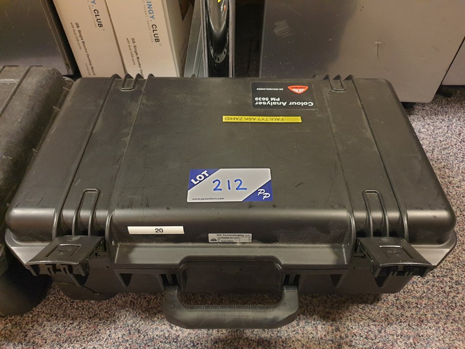Black hard plastic storage case