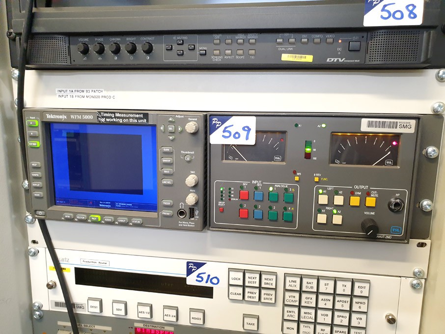 Tektronix WFM500 waveform monitor, TSL AMUT-2MD au...